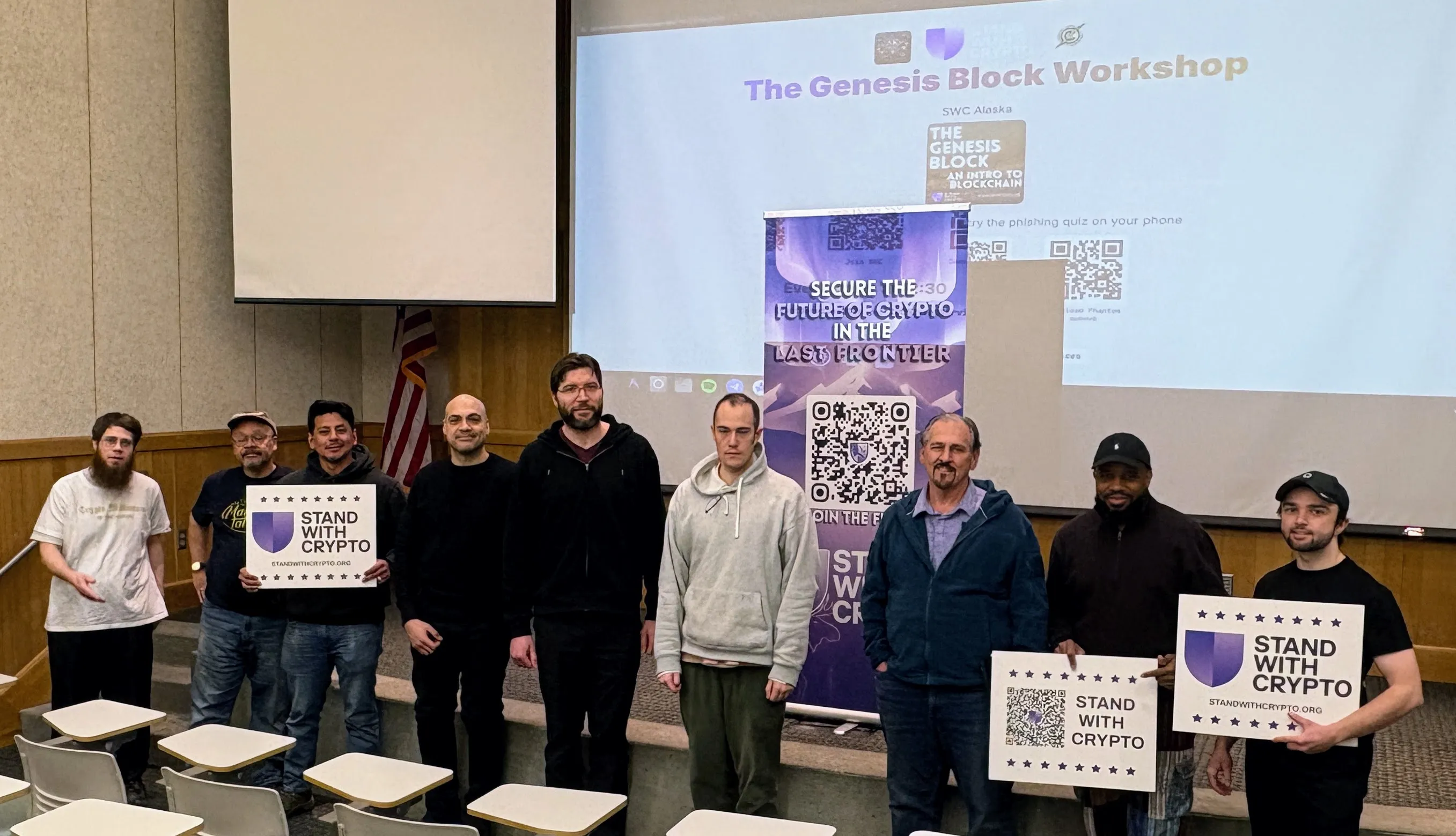 Genesis Block intro-to-blockchain workshop at UAA